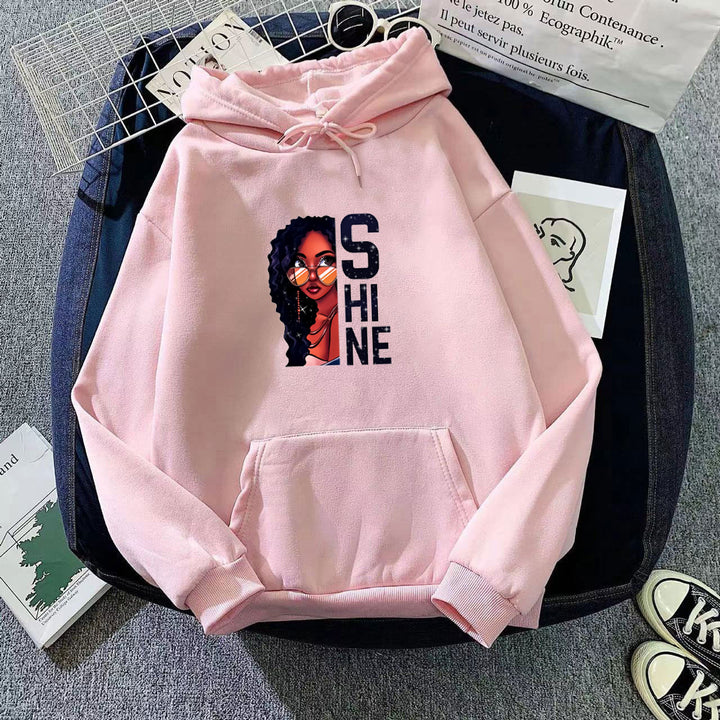 Women's hoodie with creative female design Chic & Stil