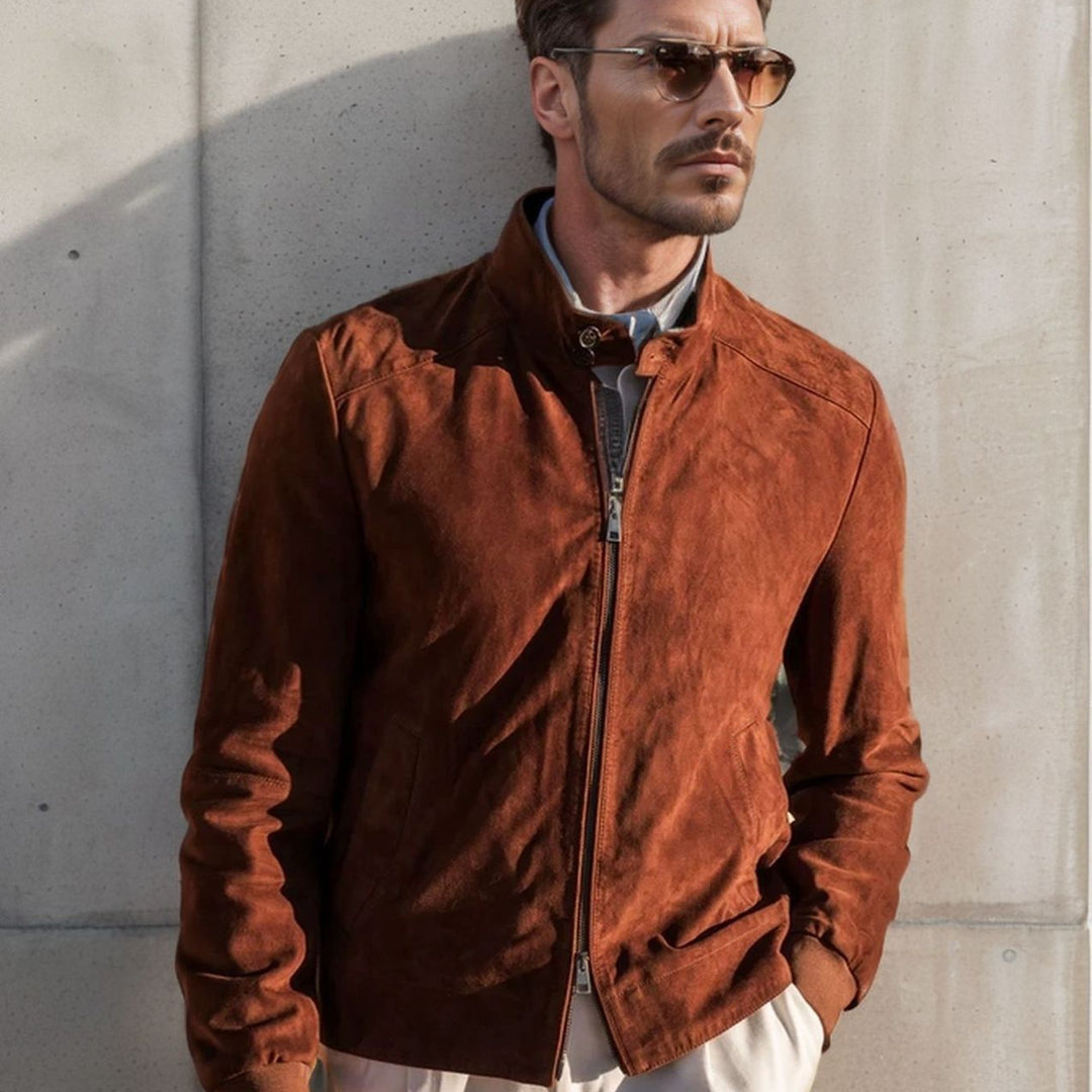 Elegant suede jacket for men Lune London