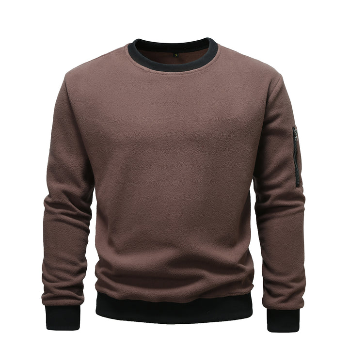 Comfortable fleece pullover for men with zip pocket Lune London