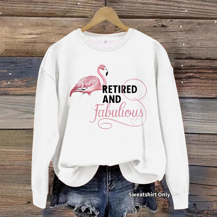Sweatshirt femme avec motif de flamant rose unique et impression inspirante Chic & Stil