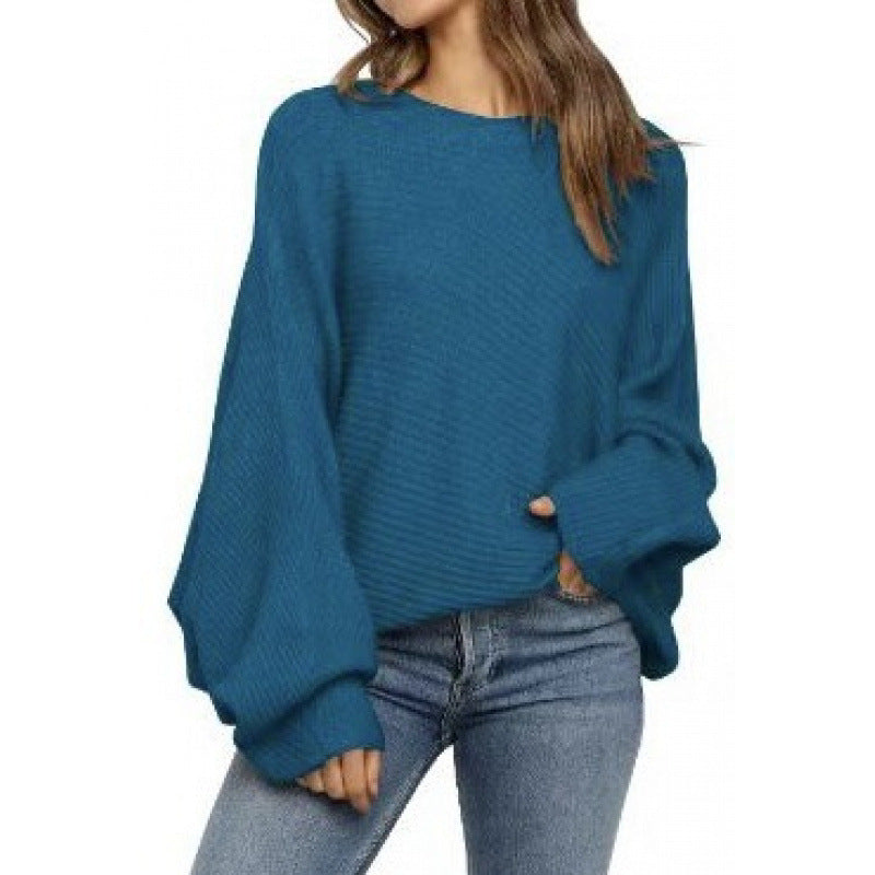Oversized knitted sweater for women with casual sleeves Lune London