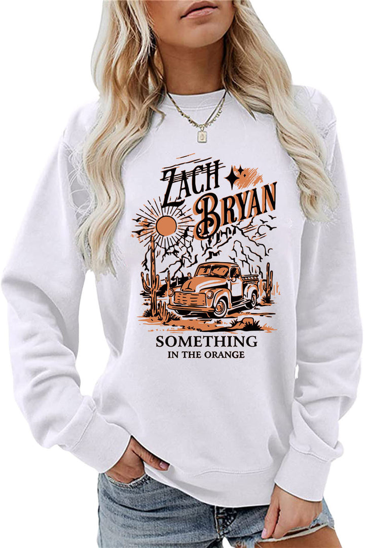 Sweat-shirt femme avec design de camion vintage inspirant Chic & Stil