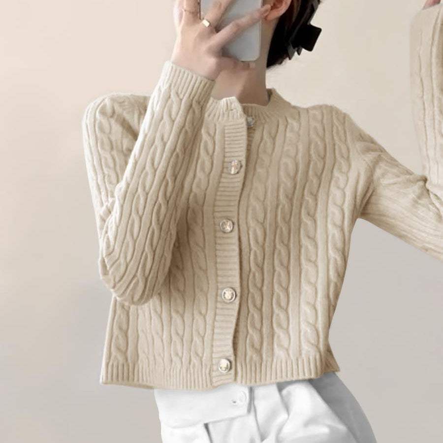 Cardigan femme avec design en câble texturé Chic & Stil