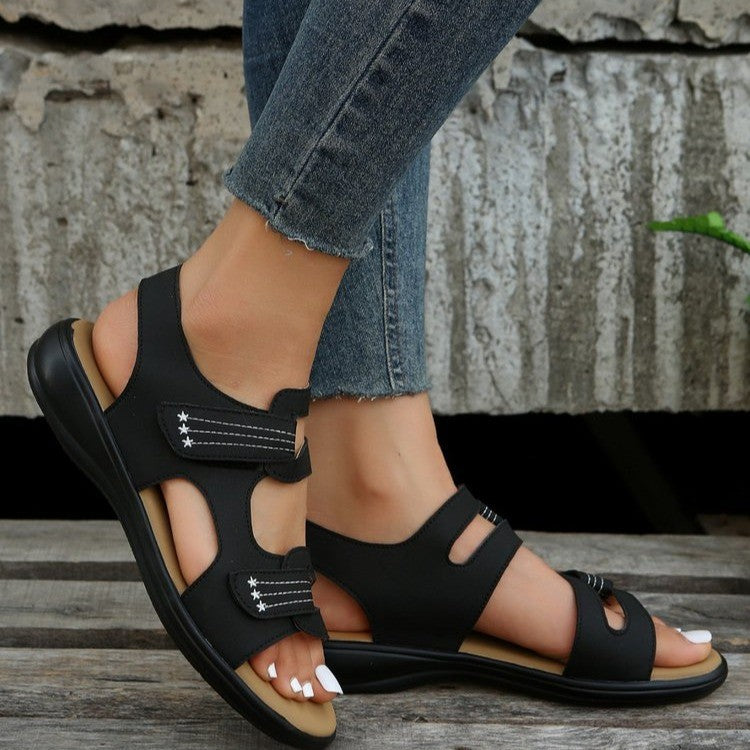 Comfort sandals for women with adjustable straps and anatomical sole Lune London