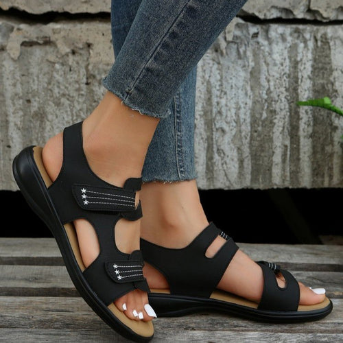 Comfort sandals for women with adjustable straps and anatomical sole Lune London