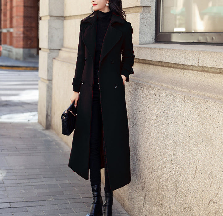 Elegant trench coat for women with double-breasted and loose fit Lune London
