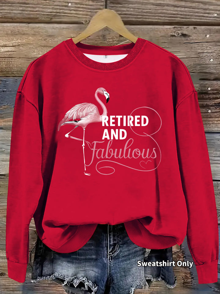 Sweatshirt femme avec motif de flamant rose unique et impression inspirante Chic & Stil