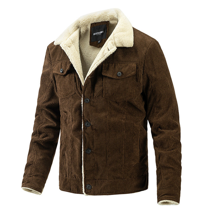 Corduroy jacket for men with soft teddy lining Lune London