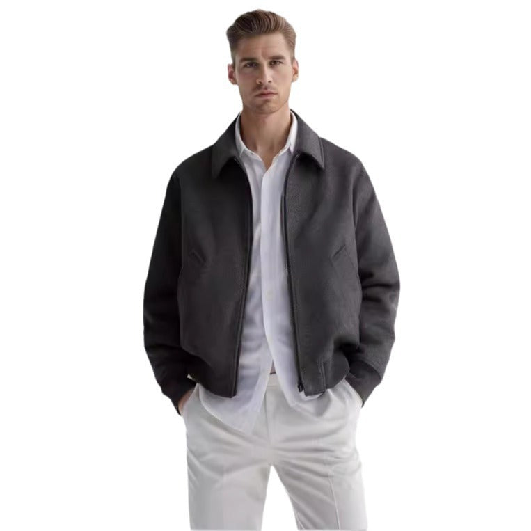 Colorful fleece bomber jacket for men with side pockets Lune London