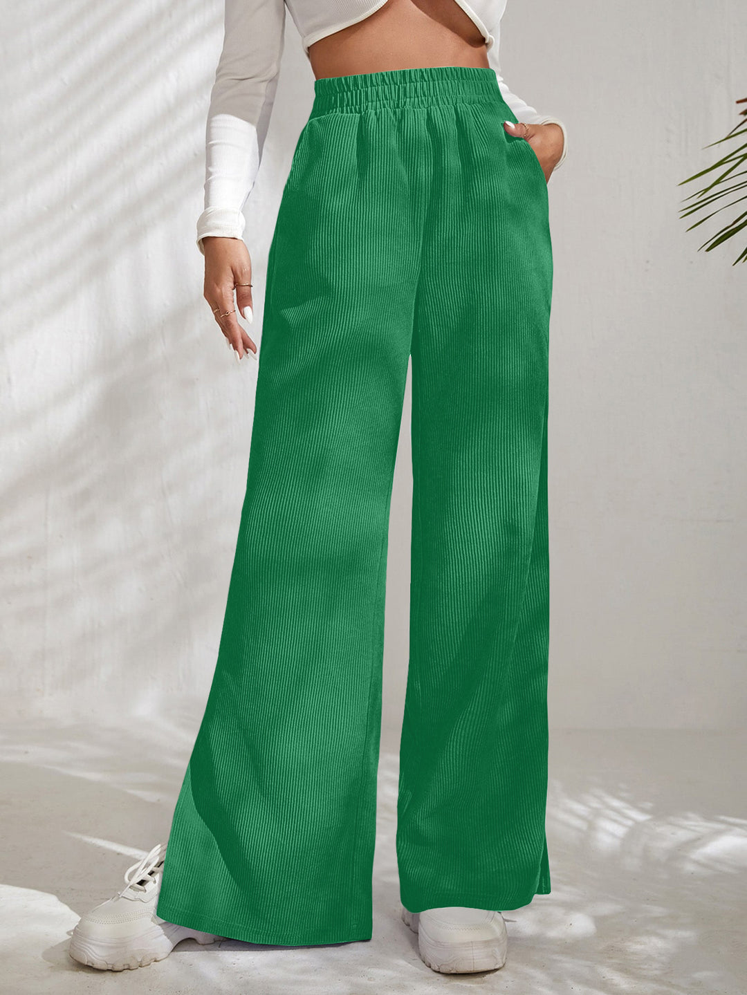 Lune London Wide Ribbed Pants for Women