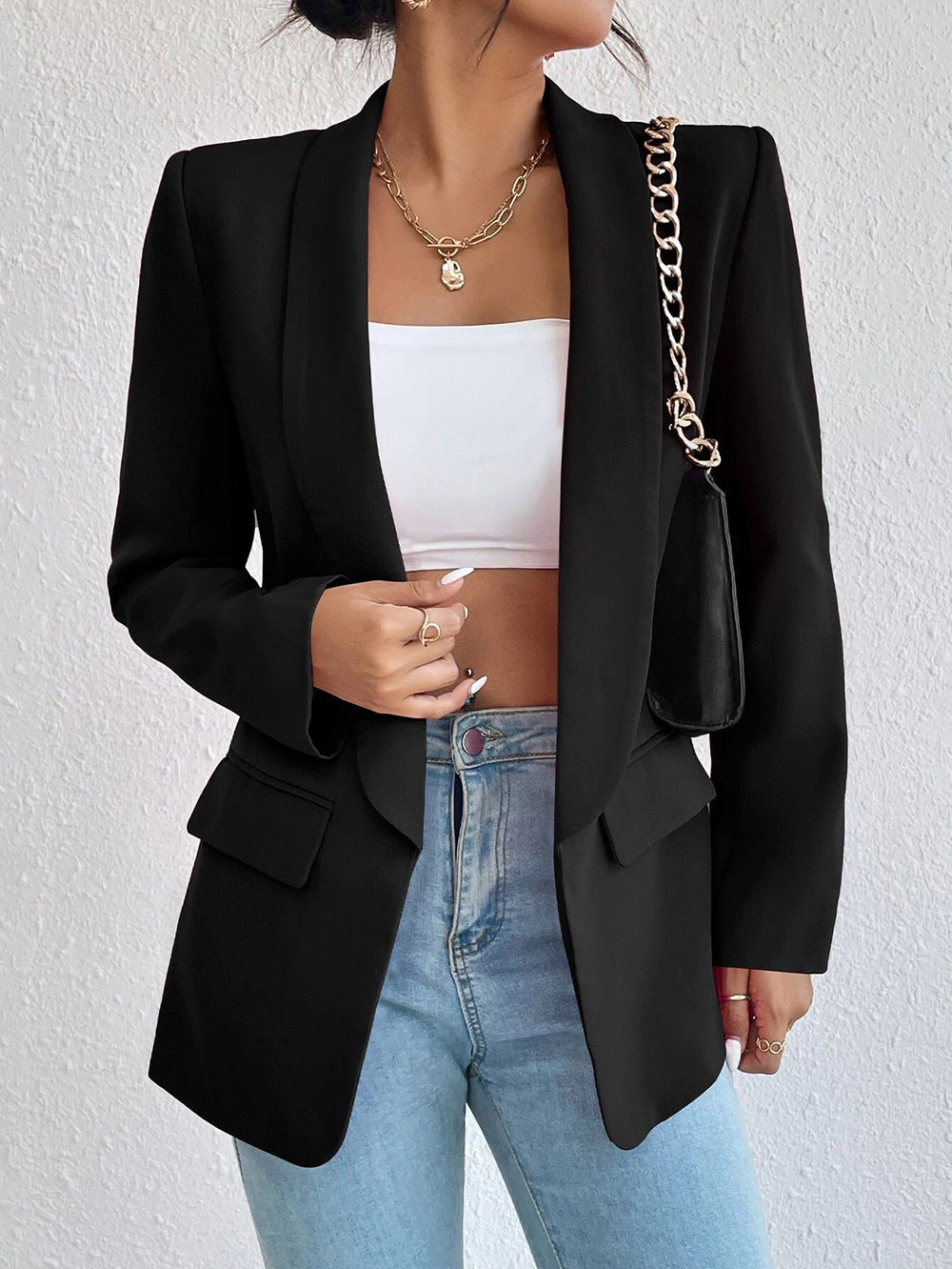 Ladies elegant blazer in minimalist style Lune London