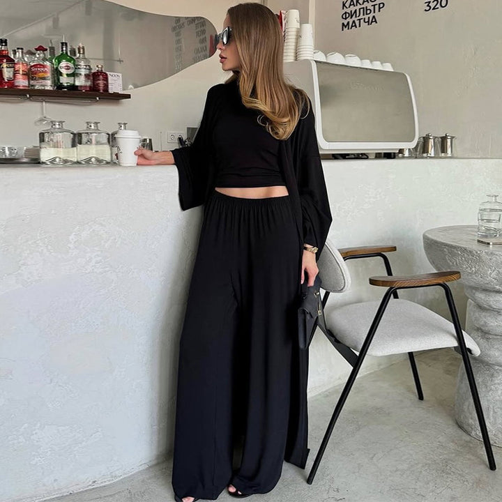 Lune London trendy long sleeve palazzo set for women