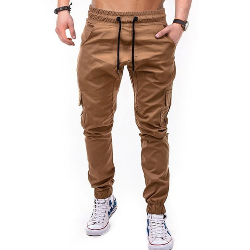 Cargo joggers for men with elastic waist and practical side pockets Lune London