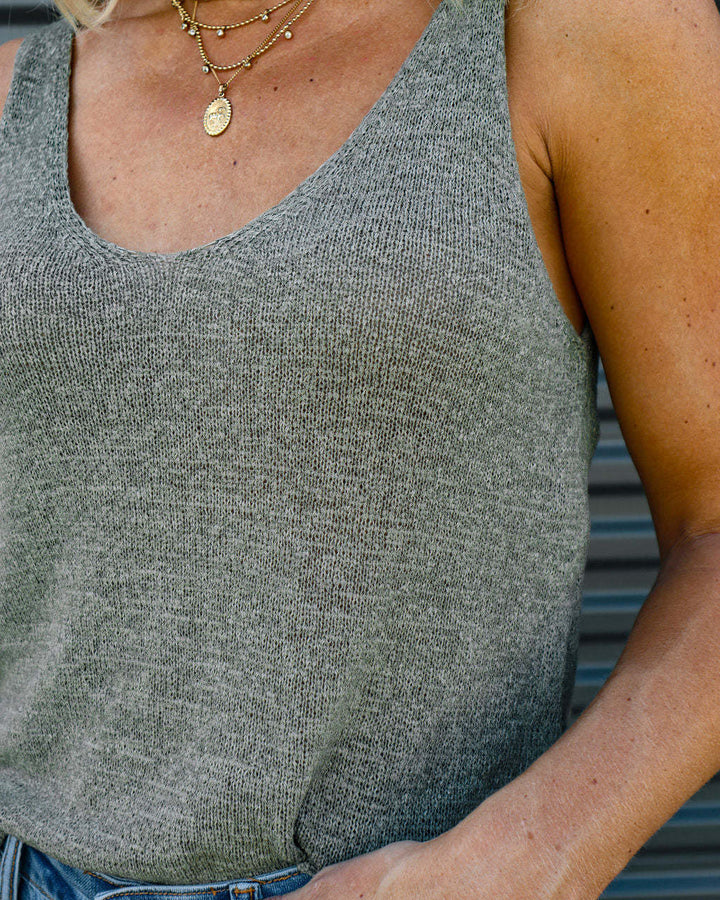 Women Lightweight Knitted Tank Top Lune London
