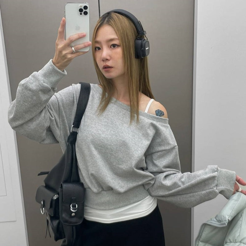 Pull décontracté pour femme avec encolure asymétrique Chic & Stil