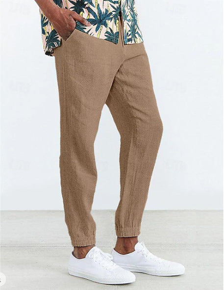 Casual chino pants for men with elastic waist and side pockets Lune London