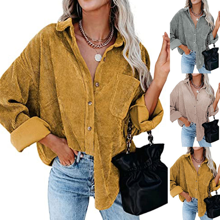 Women's Plus Size Cord Blouse Lune London