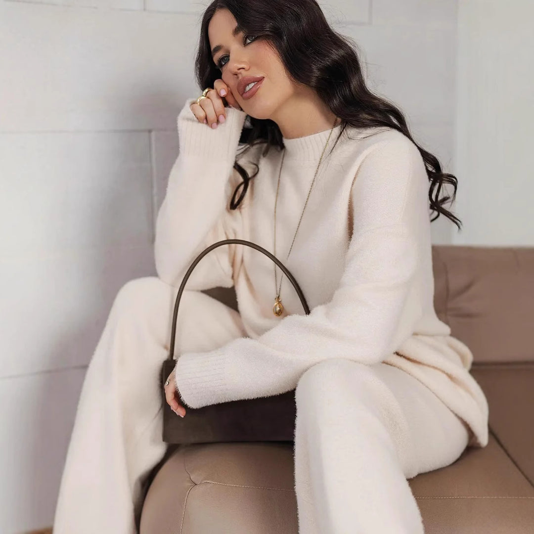 Ladies' chic and stylish wellness knit sweater