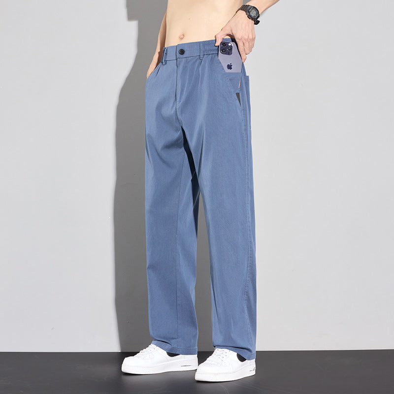 Pantalon décontracté stretch pour hommes avec poches polyvalentes et tissu respirant Lune London