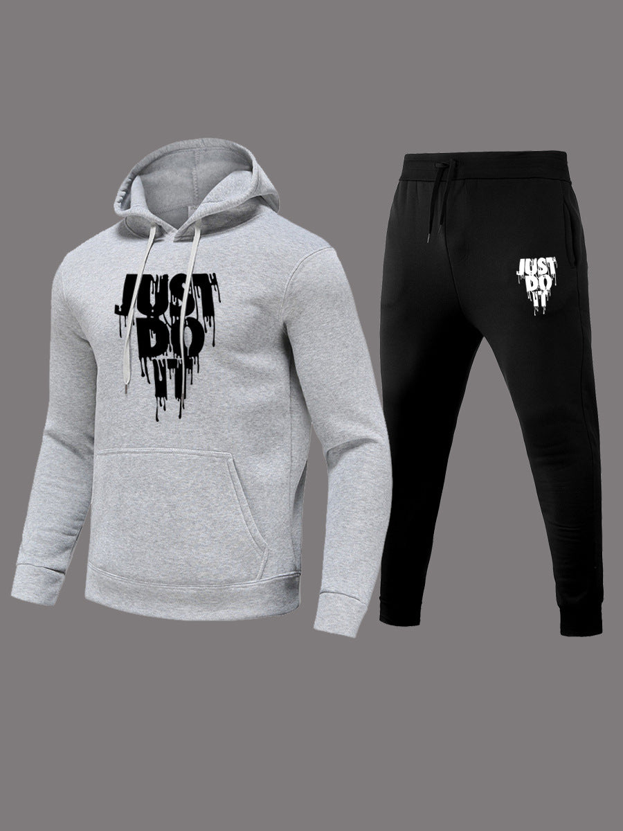 Women's hoodie set and jogger pants with modern graphic print Lune London