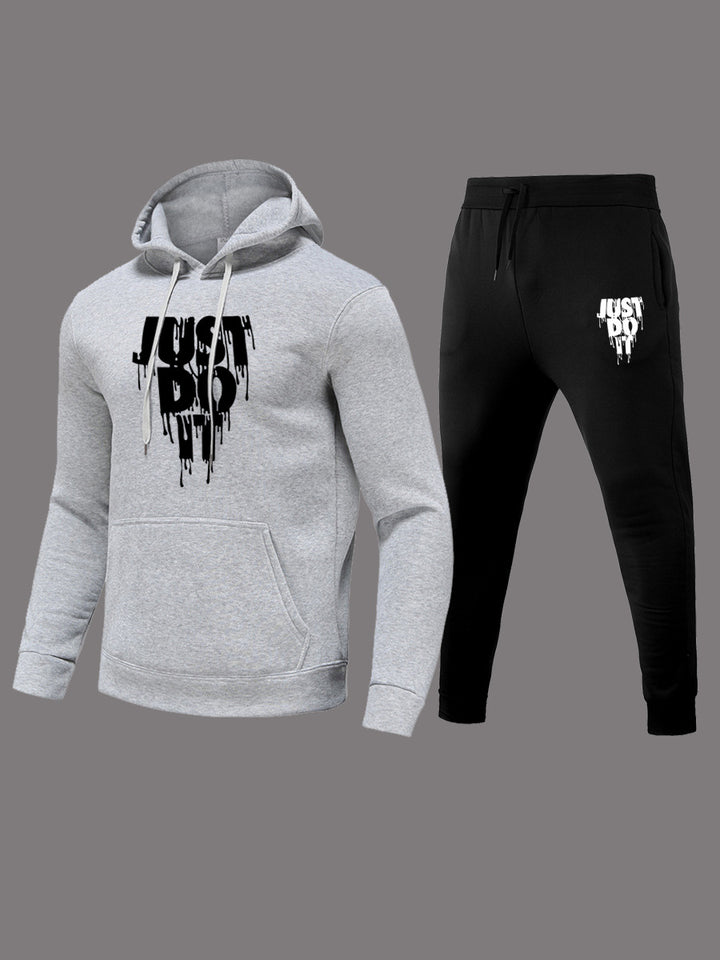 Women's hoodie set and jogger pants with modern graphic print Lune London