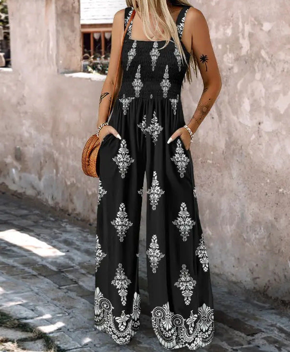 Ladies Wide Leg Jumpsuit Lune London