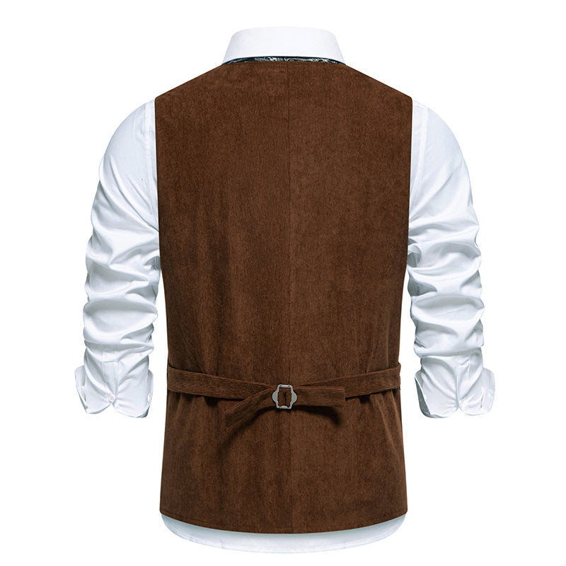 Elegant men's vest with floral design and practical pockets Lune London