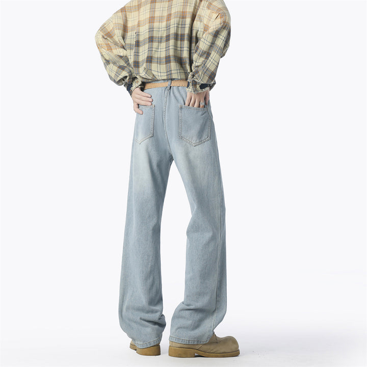 Casual denim pants for men wide cut Lune London