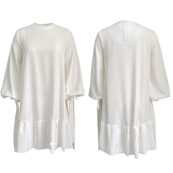 Casual tunic dress for women with ruffles and ribbons Lune London