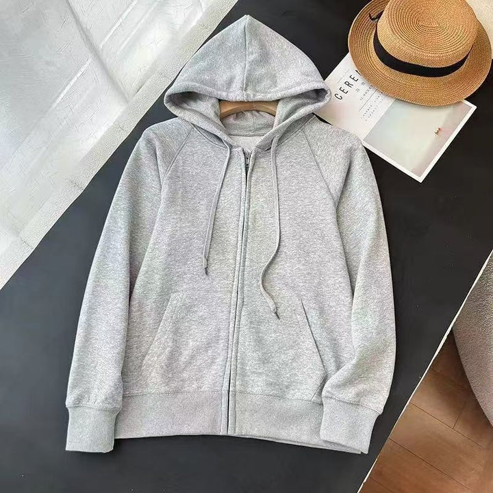 Veste à capuche structurée pour femmes avec zip intégral Chic & Stil