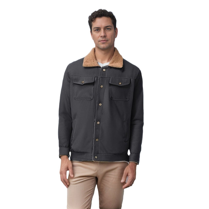 Jacket for men with reversible function and fleece lining Lune London