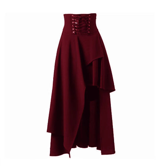 Ladies Elegant Asymmetrical Skirt with Laces Lune London