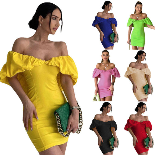 Mini wedding dress for women with voluminous sleeves Lune London
