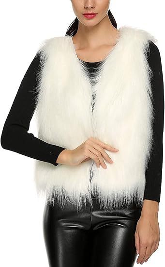 Ladies Elegant Faux Fur Gilet with Modern Chic Cut and Style