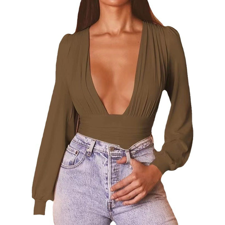Ladies Elegant Deep V Neck Body Lune London