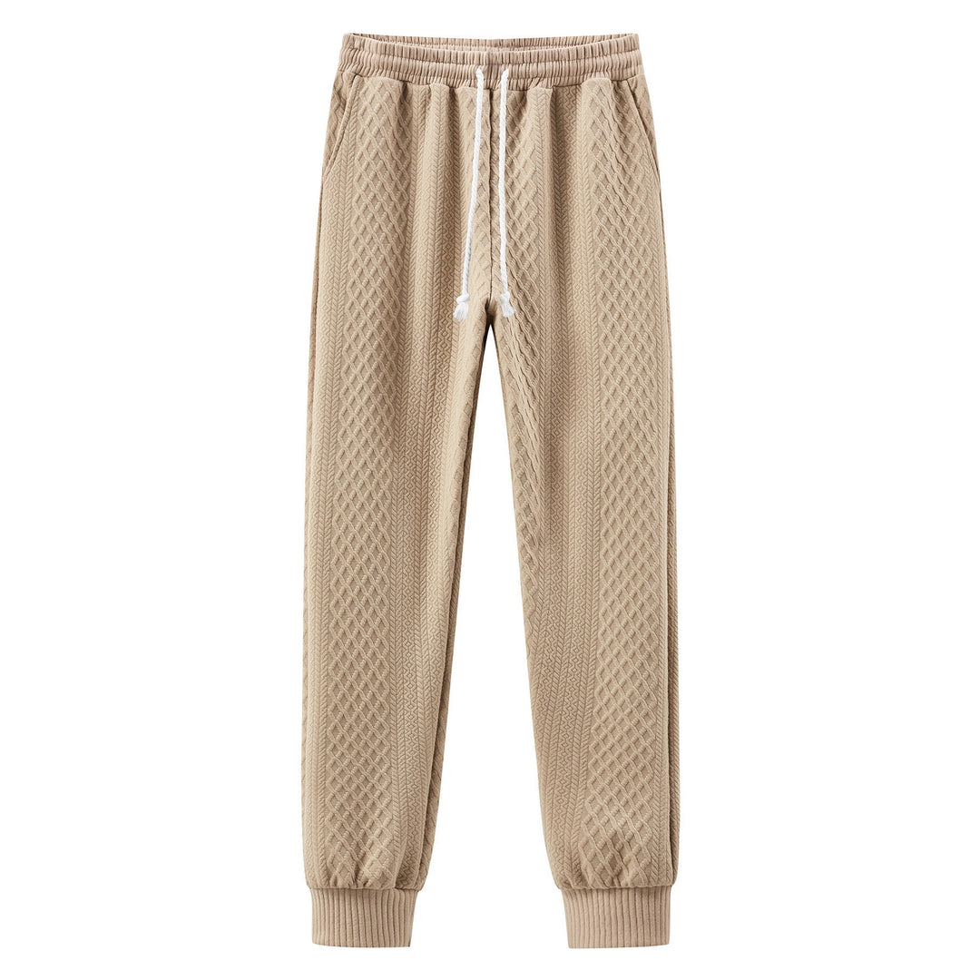 Comfortable sweatpants for men with an innovative structured design and an adjustable waist Lune London