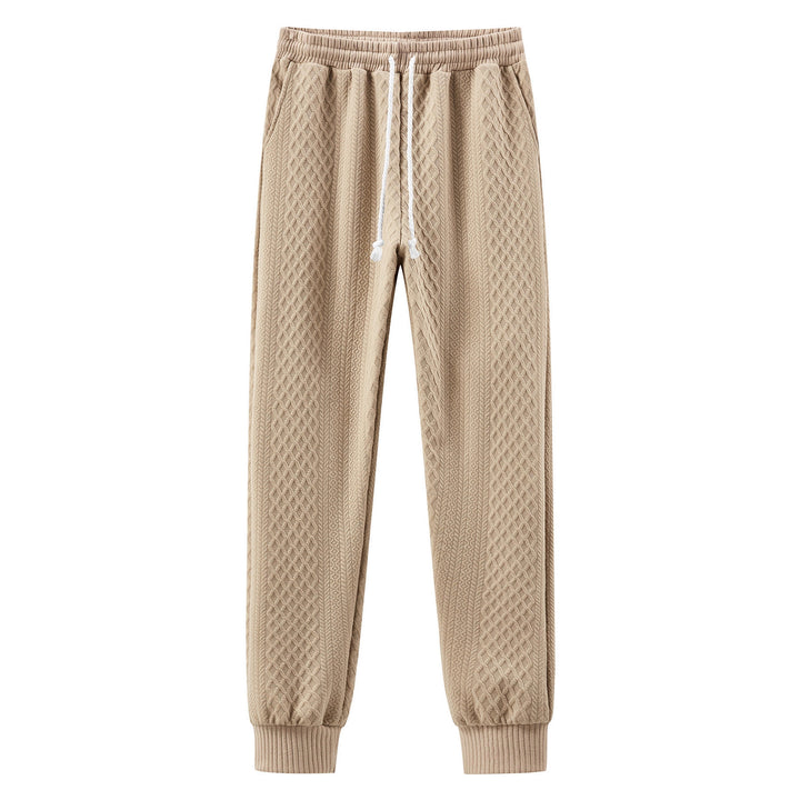 Comfortable sweatpants for men with an innovative structured design and an adjustable waist Lune London
