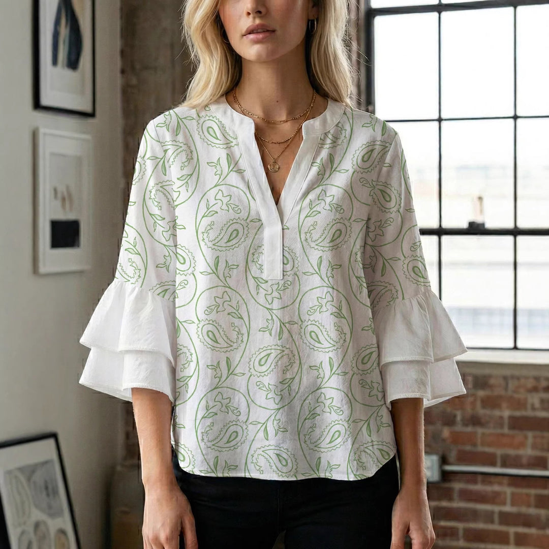 Ladies blouse with beautiful floral design Lune London