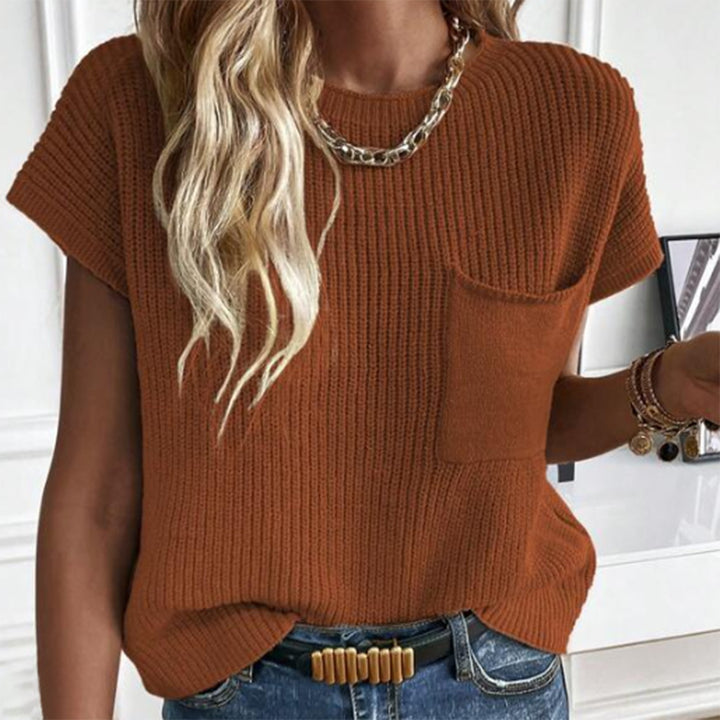 Knitted tank top for women with pockets Lune London