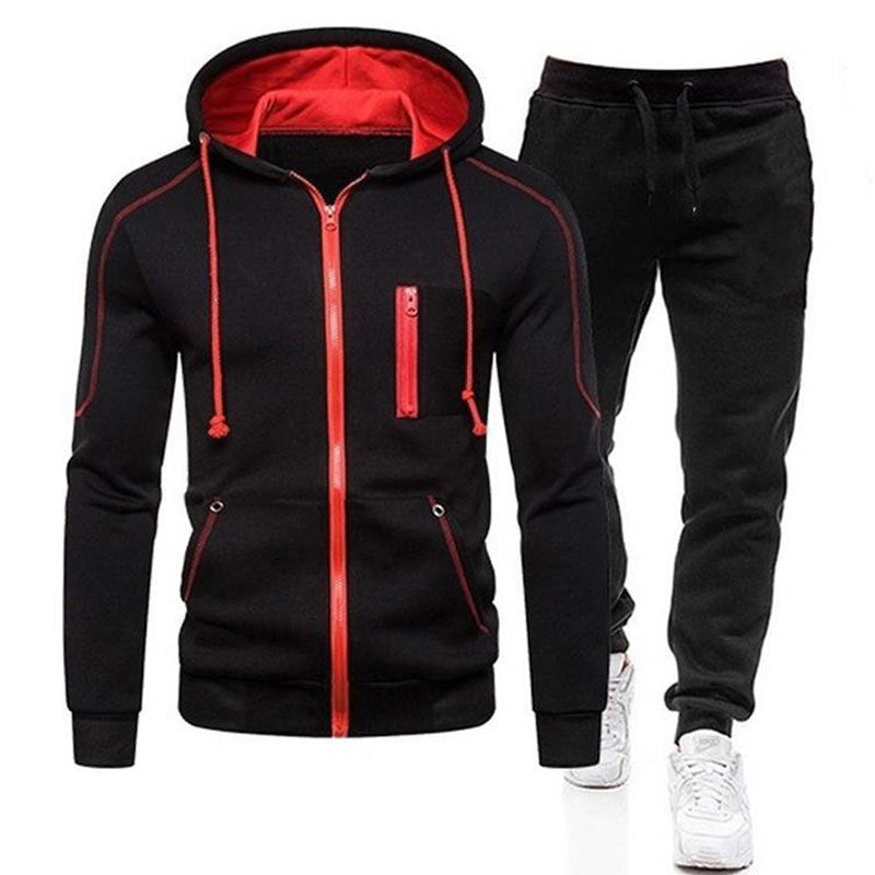 Men's sports set with practical zippered pockets Lune London