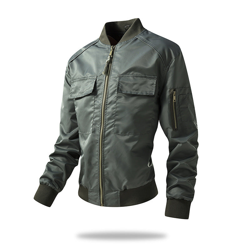 Lightweight and durable bomber jacket for men with Lune London technical details