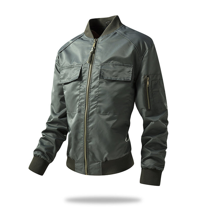 Lightweight and durable bomber jacket for men with Lune London technical details
