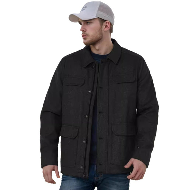 Wool jacket for men with functional pockets and modern cut Lune London