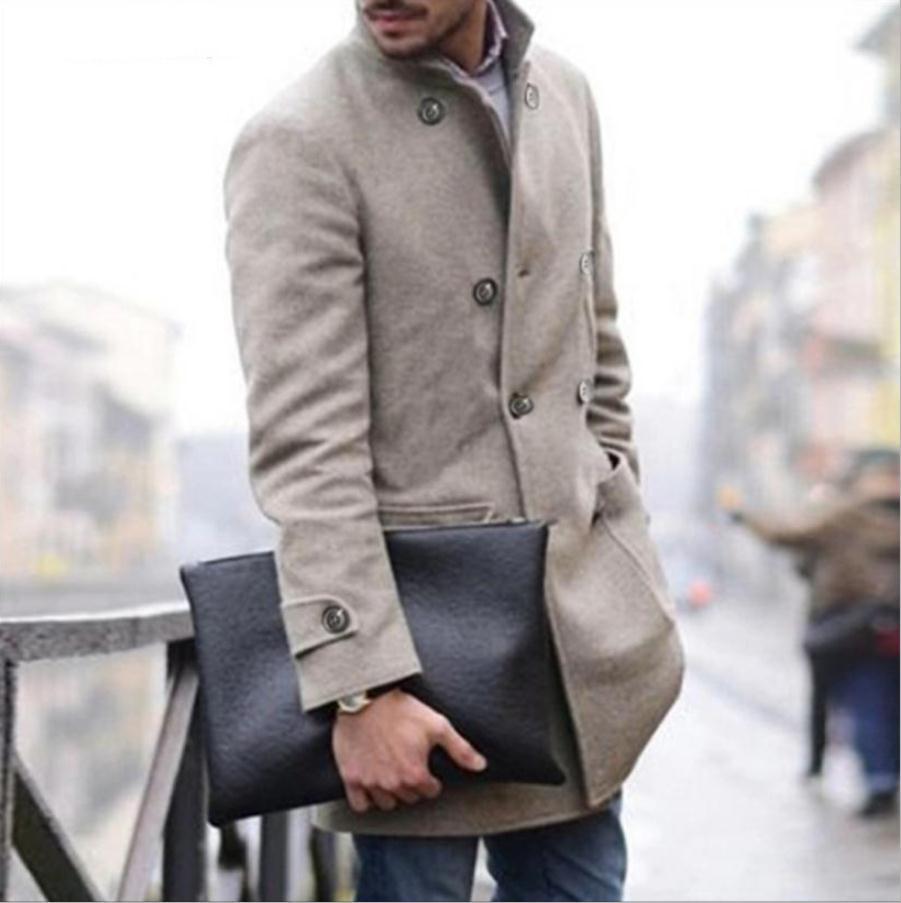 Elegant wool duffle coat for men with double-breasted buttons and practical pockets Lune London