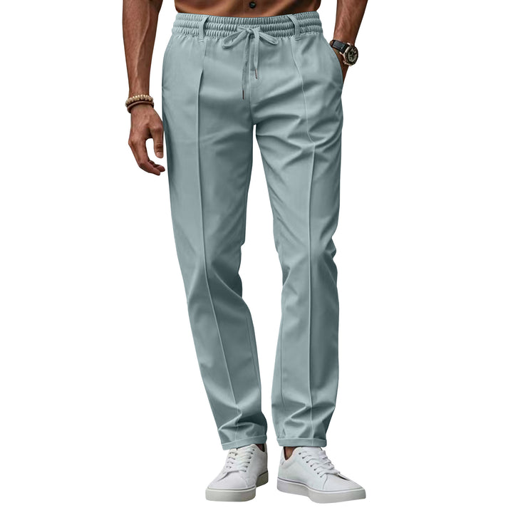 Elegant chino pants for men with elastic waist and side pockets Lune London