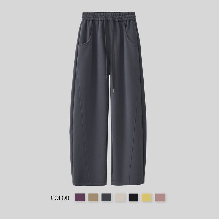 Women's elegant leisure pants with side pockets and elastic waistband Chic & Stil