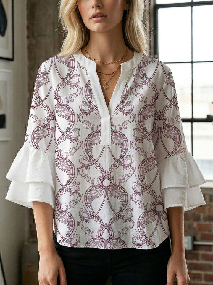 Ladies blouse with beautiful floral design Lune London