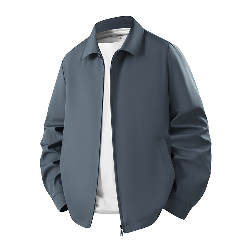 Casual transition jacket for men with lightweight insulating lining and practical side pockets Lune London