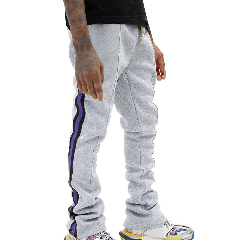 Men's sports pants with side stripes and adjustable waist Lune London