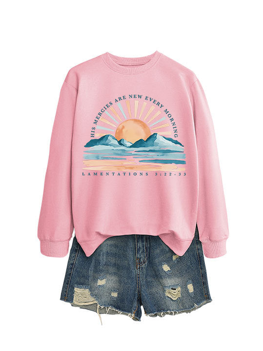Sweatshirt pour femmes avec design inspirant de lever de soleil et coupe décontractée Chic & Stil